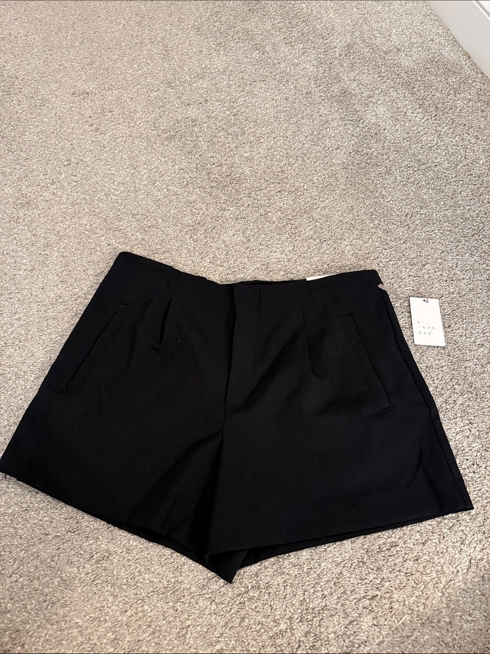 a new day Black High-Waist Tailored Shorts